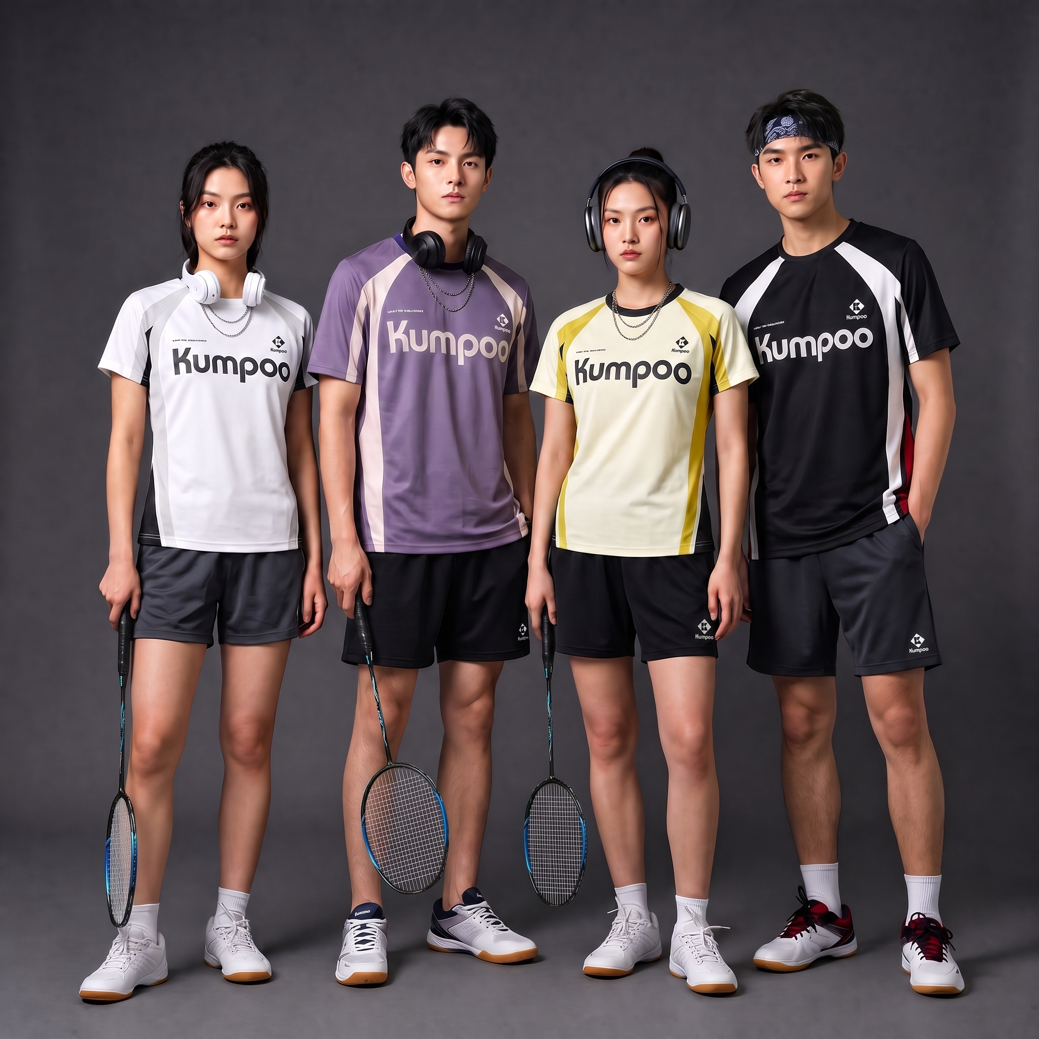 薰风2026新款羽毛球服上衣透气网球服套装男女款熏风运动服短袖