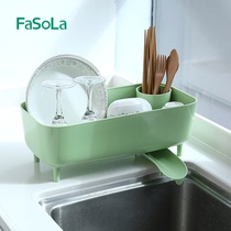 Japan imported kitchen bowl rack drain rack filter basket storage rack dishes chopsticks tableware storage shelf