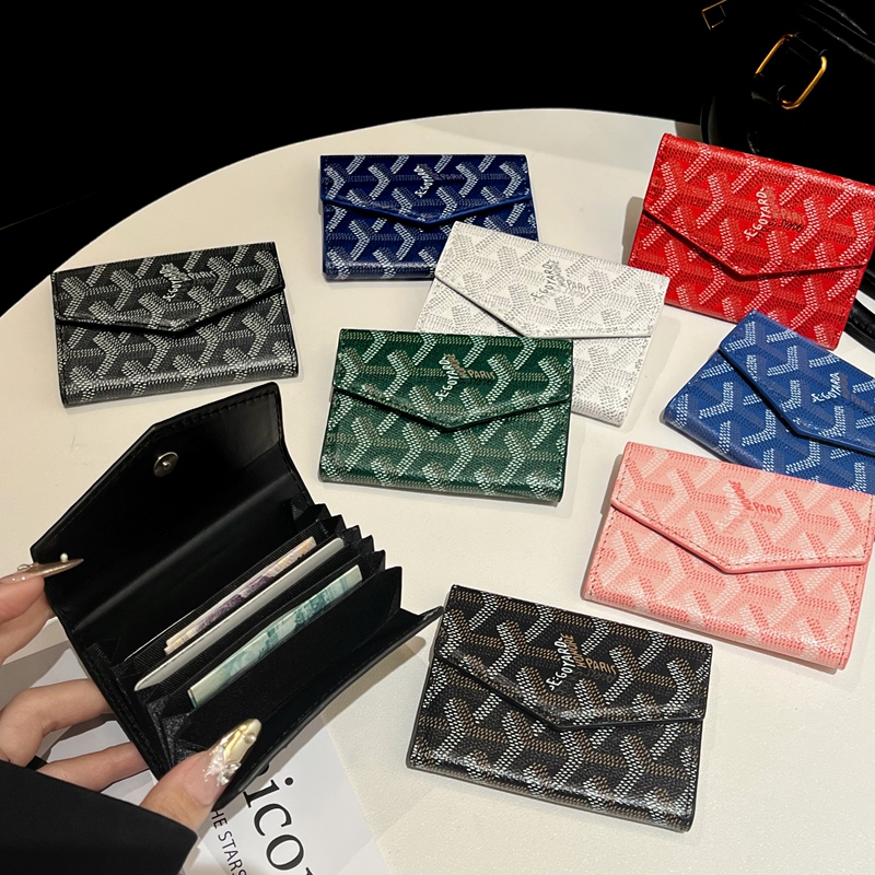 Dog-Tooth Accordion-Style High-End Document, Bank Card, and Coin Storage Bag with Multiple Card Slots, Compact Card Holder for Men and Women