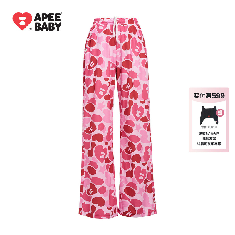 Bape Ss26 Apee by a Bathing Ape Camouflage Ape Print Breathable Quick-Dry Casual Pants for Women Bape Ss26 Apee by a Bathing Ape Camouflage Ape Print Breathable Quick-Dry Casual Pants for Women