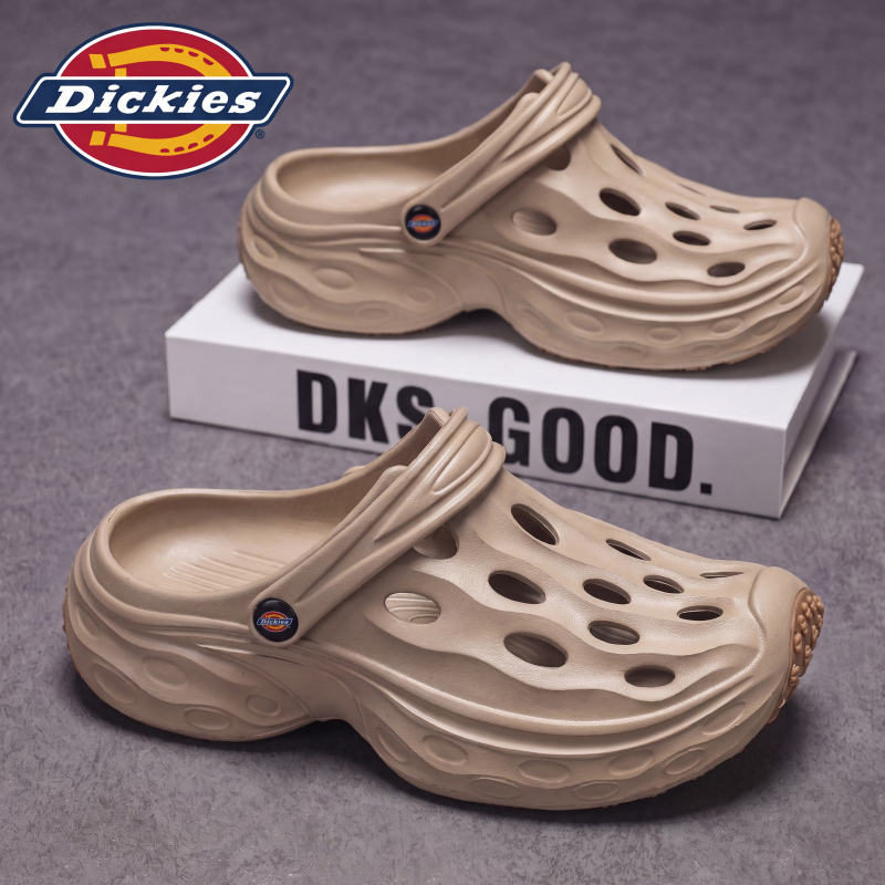 Dickies Men's Clogs 2026 New Summer Outdoor Non-Slip Closed-Toe Slippers Men's Dual-Use Beach Sandals