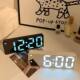 Luminous Mirror Clock Ins Desktop Clock Time Display Table Ornament Led Digital Display Electronic Alarm Clock