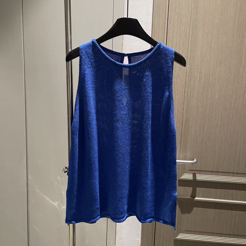 【Big L】High-End Luxury Designer Style Minimalist Sleeveless Vest for Commuting 26767