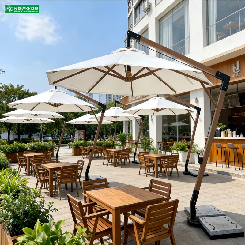 Outdoor Parasol Beach Swimming Pool Villa Hotel Garden Balcony Rainproof Sun Protection Imitation Wood Grain Umbrella Sun Umbrella Outdoor Parasol Beach Swimming Pool Villa Hotel Garden Balcony Rainproof Sun Protection Imitation Wood Grain Umbrella Sun Umbrella
