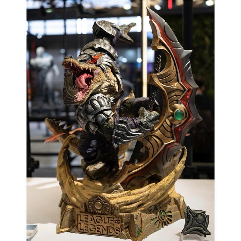 League of Legends Crocodile Desertrider Rekton Animation Figure Statue Model Ornament Toy Gk League of Legends Crocodile Desertrider Rekton Animation Figure Statue Model Ornament Toy Gk