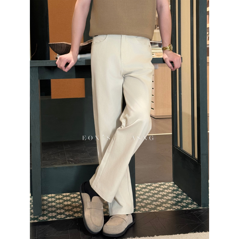 Eon's Asng "Lyocell Tencel" Summer Commute Versatile High-End Straight-Leg Casual Pants for Men That Make Legs Look Longer Eon's Asng "Lyocell Tencel" Summer Commute Versatile High-End Straight-Leg Casual Pants for Men That Make Legs Look Longer