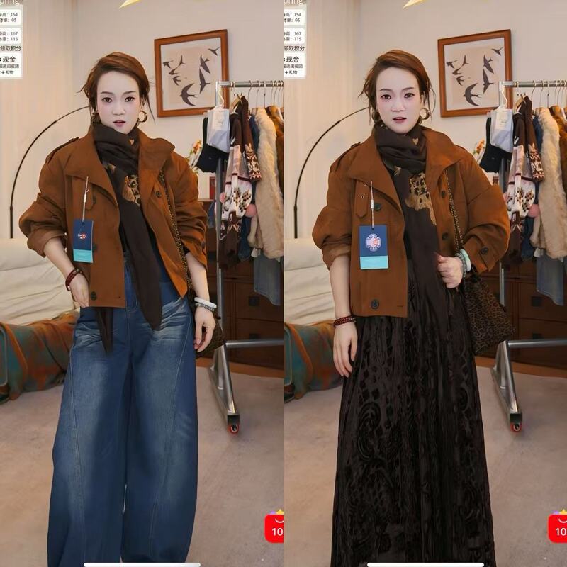 【Chunchun's Private Collection • Jacket Top】Suede Workwear Jacket! Vintage and Stylish! 【Chunchun's Private Collection • Jacket Top】Suede Workwear Jacket! Vintage and Stylish!