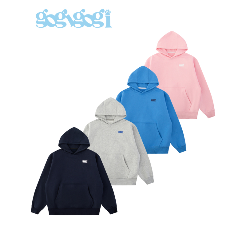 Gogigogi*《Dog Always Right》Printed Loose-Fitting Hooded Sweatshirt, Versatile Top for Autumn and Winter