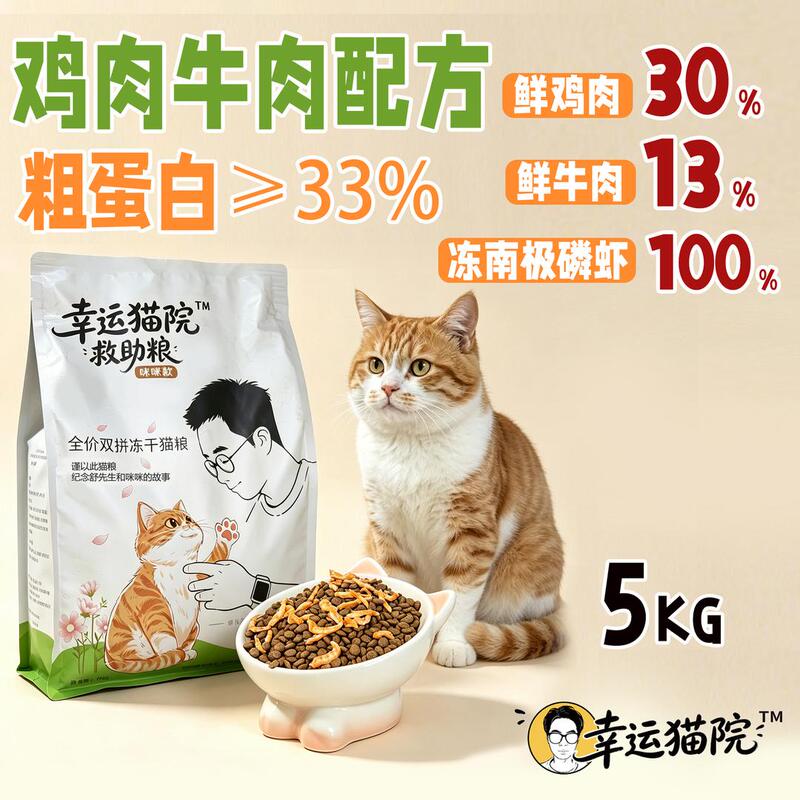 Lucky Cat Rescue Food Mimi Edition - Complete Nutrition Dual Mix Freeze-Dried Cat Food Lucky Cat Rescue Food Mimi Edition - Complete Nutrition Dual Mix Freeze-Dried Cat Food