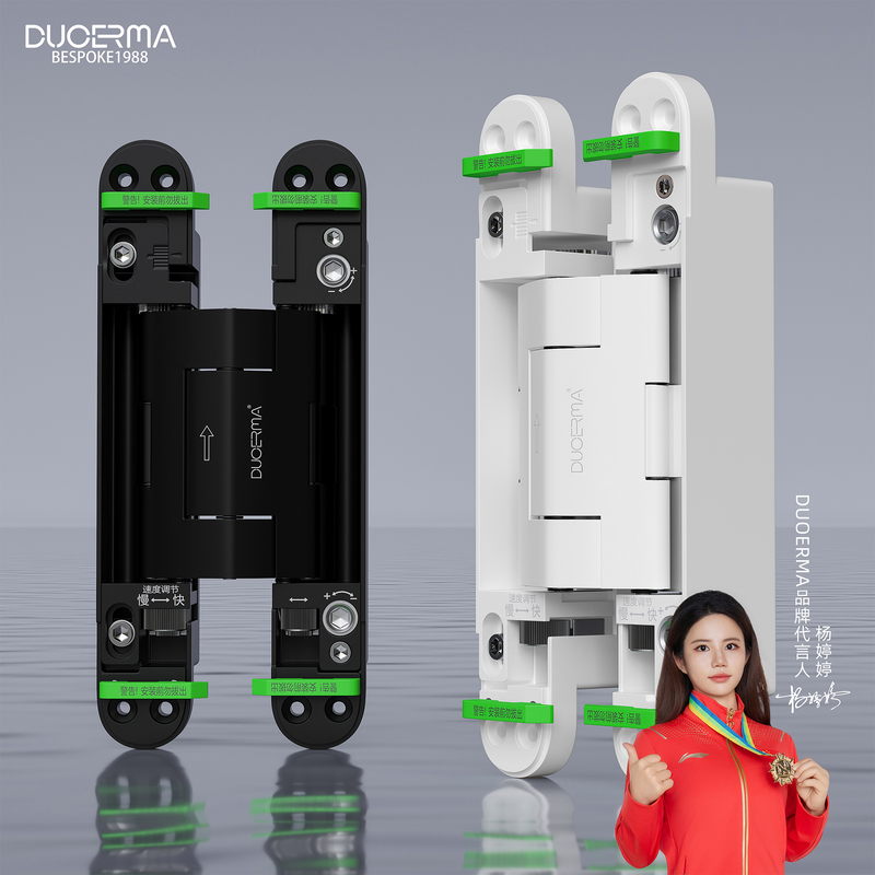 L-194 Invisible Door Hydraulic Buffer Hinge, Adjustable Hidden 90-Degree Positioning Cross Hinge, Automatic Door Closing L-194 Invisible Door Hydraulic Buffer Hinge, Adjustable Hidden 90-Degree Positioning Cross Hinge, Automatic Door Closing