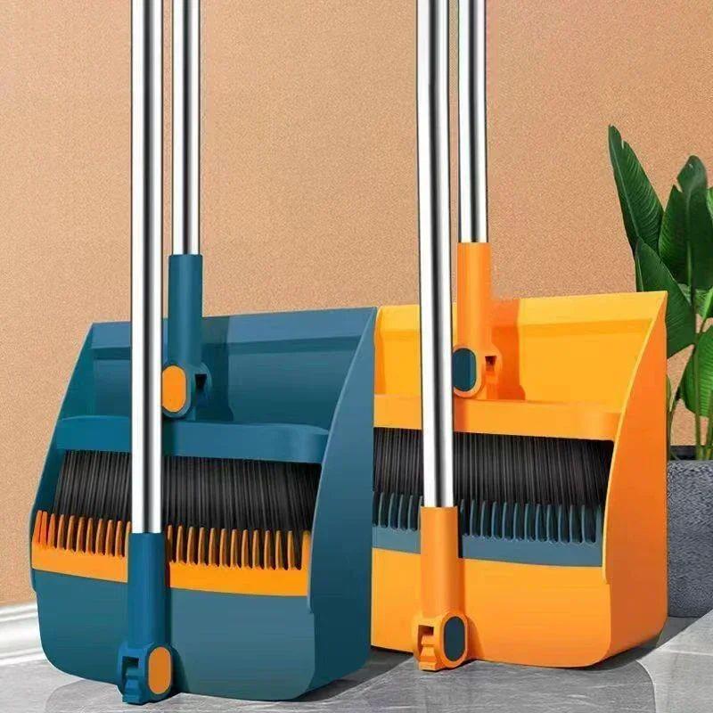 Kitchen Office New Folding Broom Dustpan Set Household Cleaning