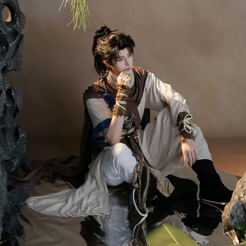 Improved New Product | Yuanshanke | Wuyouxia National Style Ancient Style Shabby Chic Jianghu Outfit for Men and Women, Summer Photography Costume