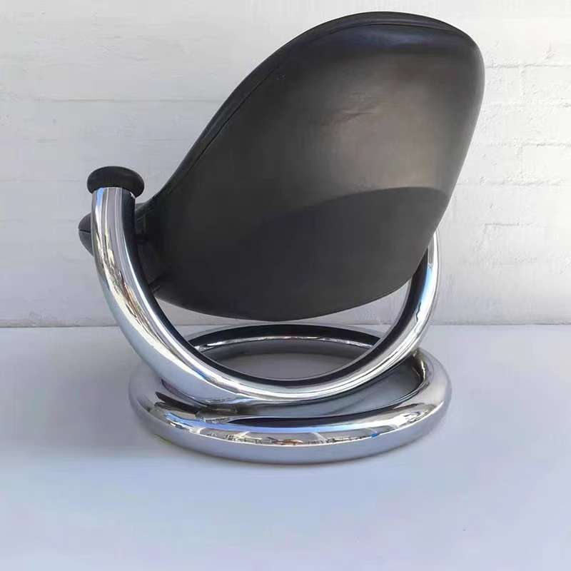 Nordic post-modern simple metal ring chair living room balcony villa personalized reception internet celebrity leisure single chair
