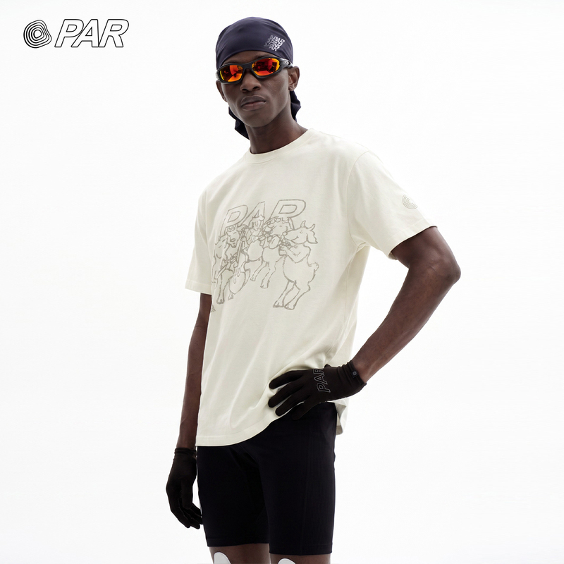 Par Lightweight Blended Fabric'Little Sheep Band' Cool and Skin-Friendly T-Shirt, Sports and Leisure Tencel Printed Short-Sleeve for Men and Women Par Lightweight Blended Fabric'Little Sheep Band' Cool and Skin-Friendly T-Shirt, Sports and Leisure Tencel Printed Short-Sleeve for Men and Women