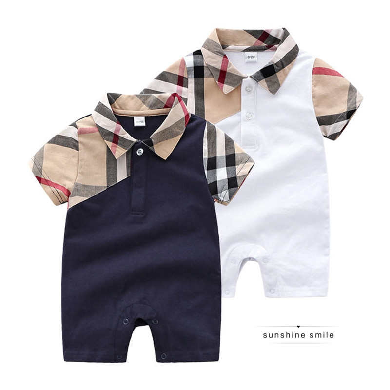 Korean baby fashion jumpsuit men's summer clothes one-year-old baby personality romper women's summer clothes climbing clothes