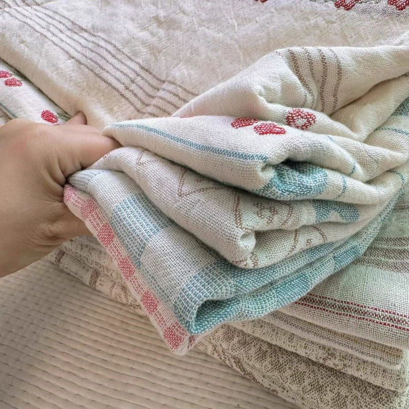 2026 New Pure Gauze Towel Quilt Summer Thin Cotton Gauze Bath Towel 716