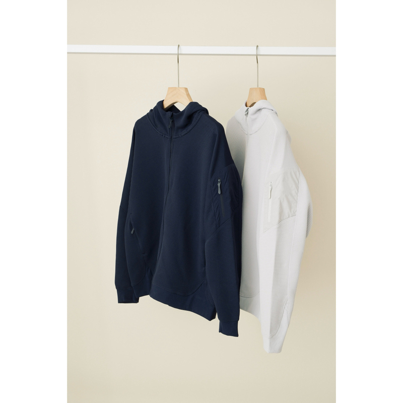 26Aw Early Autumn New Product Functional Waffle Embroidered Couple Style Sports Outdoor Hooded Solid Color Jacket