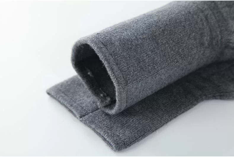 Miếng đệm đầu gối bằng len cashmere vào mùa thu và mùa đông Đàn ông trung niên và phụ nữ mỏng đầu gối ấm chân già lạnh XL bộ quần áo thể thao nữ