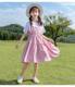 Clearance pick-up counters withdrew Western-style medium-sized children's and girls' dresses in summer fashionable and casual fake two-piece skirts