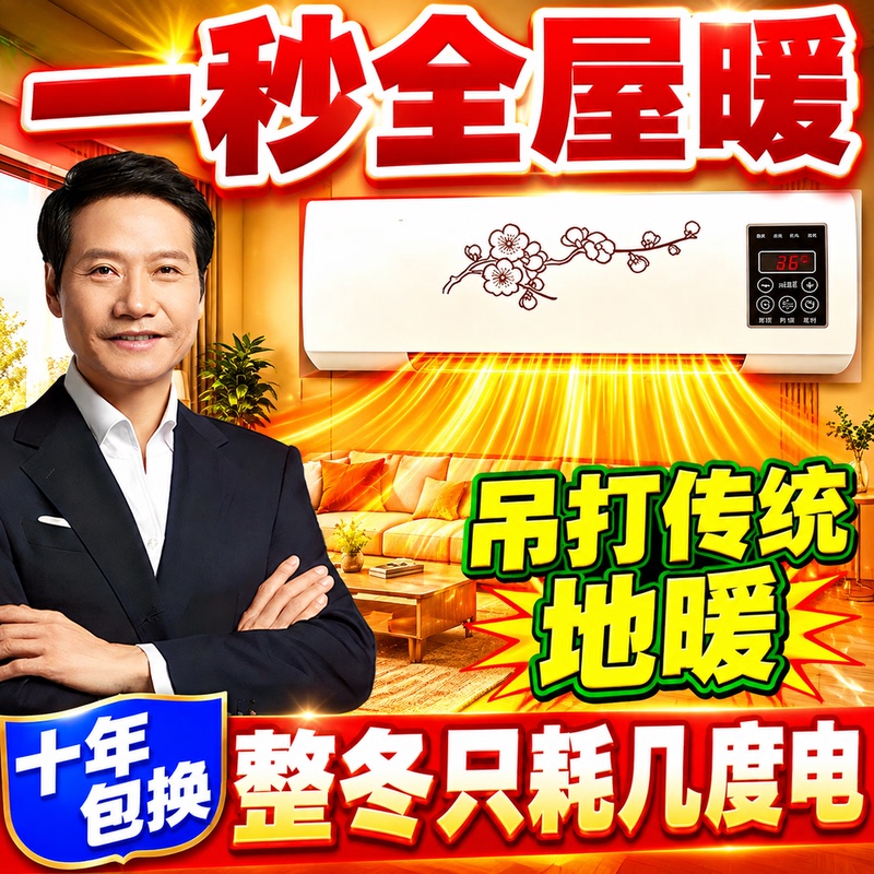 [Instant Heating in One Second] Warm Air Fan, Household Heater, Heating and Cooling Dual-Purpose Air Conditioner