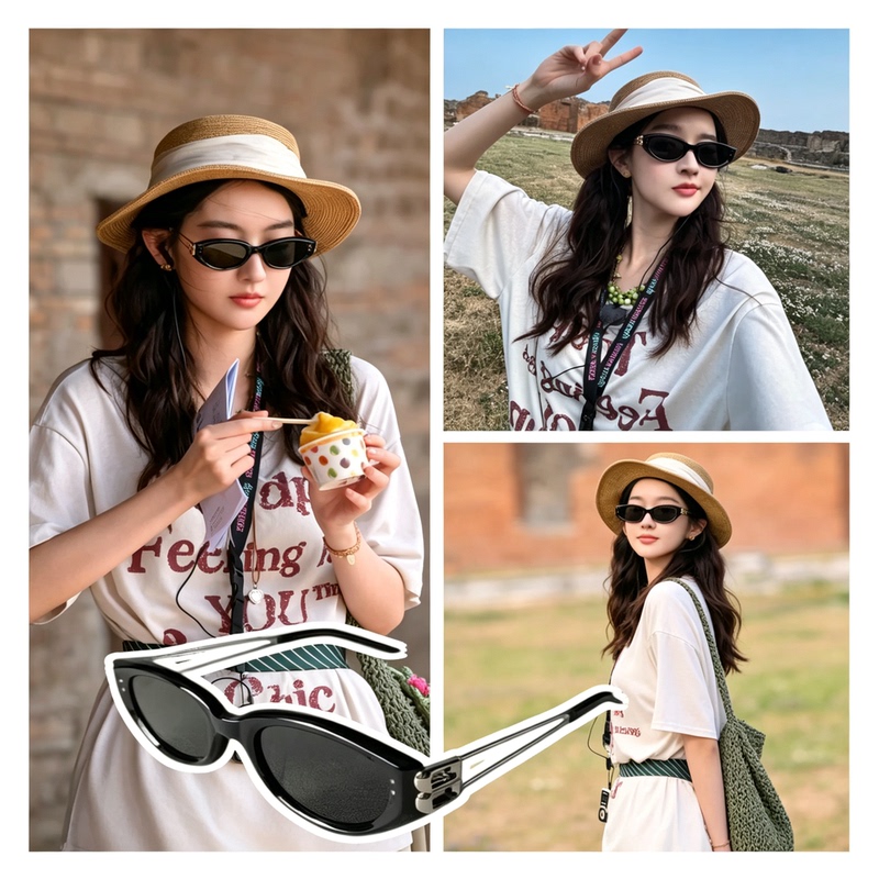 Gentle Monster Kunst Cat-Eye Sunglasses, Accessible Luxury Metal Accessories, Sun Protection and Uv Protection Sunglasses