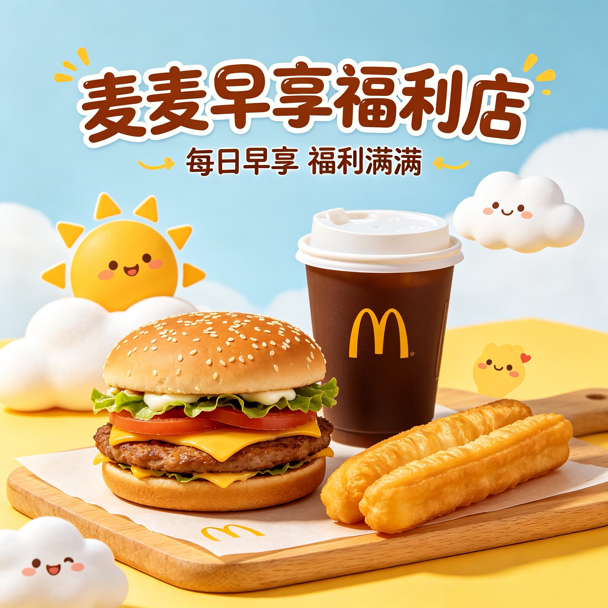 麦麦早享福利店的LOGO