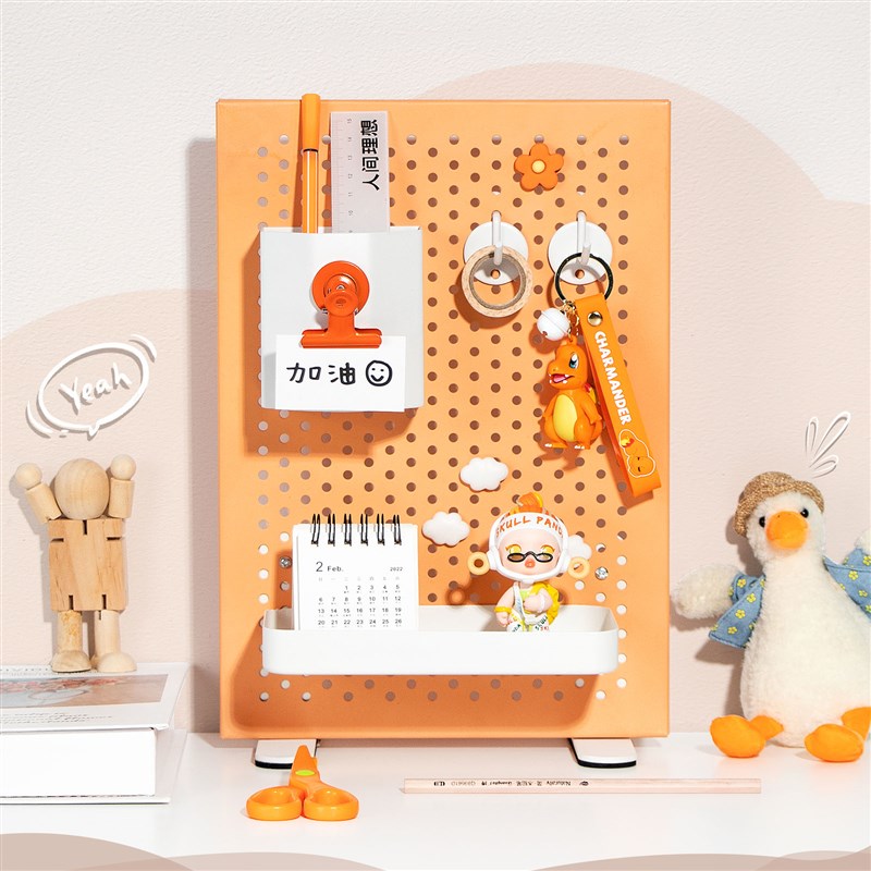 Weimojishe Iron Desktop Perforated Board Storage Rack Free of Punching Decorative Rack Vertical Office Desk Storage Rack