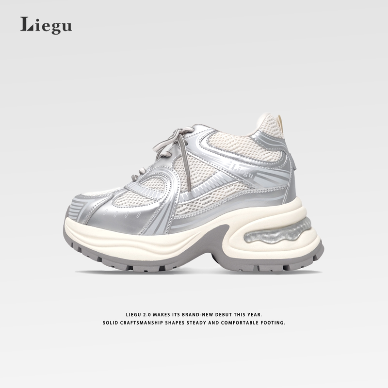 Liegu Hunting Valley Cloud Series Yin Shihang's Same Style 10cm Invisible Height-Increasing Shoes Men's Casual Sports Dad Shoes Liegu Hunting Valley Cloud Series Yin Shihang's Same Style 10cm Invisible Height-Increasing Shoes Men's Casual Sports Dad Shoes