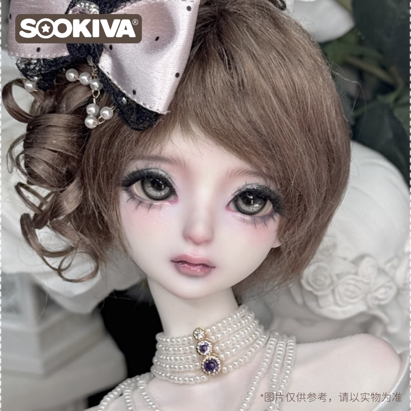 In-Stock Second Warehouse Sookiva Miaomiao Sk374 1/4 Bjd Complete Doll Set with Plain Head and Body