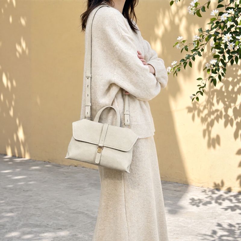 Shanxia Bun Shop Song Zhi Tanned Leather Mini Small Briefcase Handbag Shoulder Crossbody Small Phone Bag Shanxia Bun Shop Song Zhi Tanned Leather Mini Small Briefcase Handbag Shoulder Crossbody Small Phone Bag