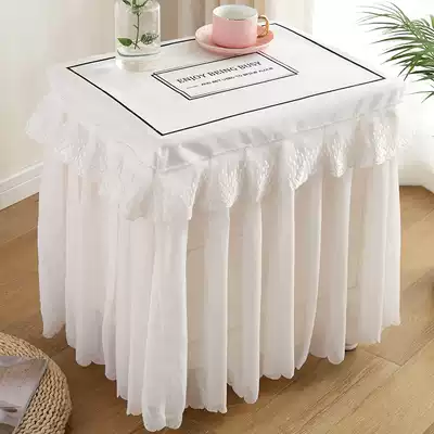Chiffon Lace Bedside Cover Cloth Dust Cover Bedroom Multi-Use Cover Nordic Dining Table Cloth