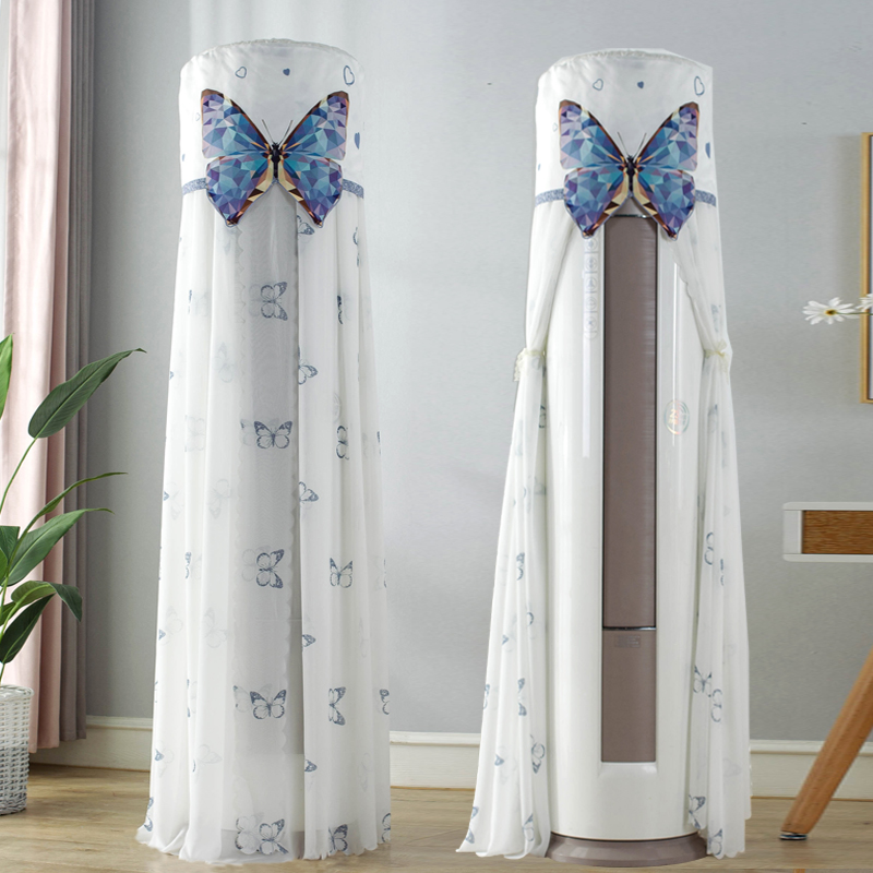 Lace Print Air Conditioning Dust Cover Vertical Cylindrical Cabinet Machine Grimee Air Conditioning Hood Boot Boot Not Taken