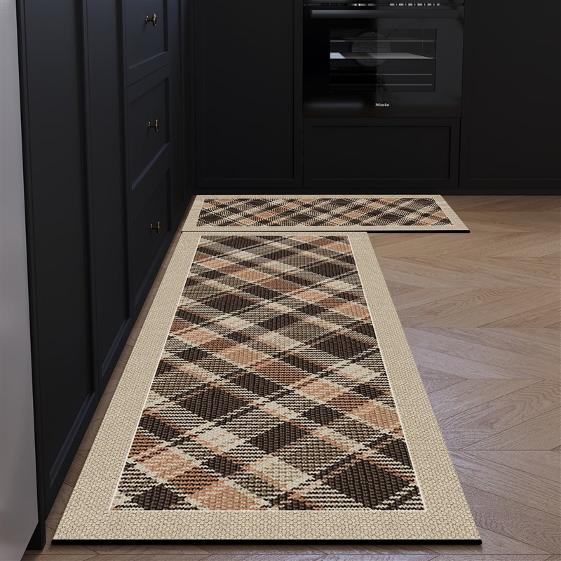 Kitchen floor mat new 2026 non-slip floor mat household carpet simple Nordic no-wash wipeable oil-proof and water-absorbent mat
