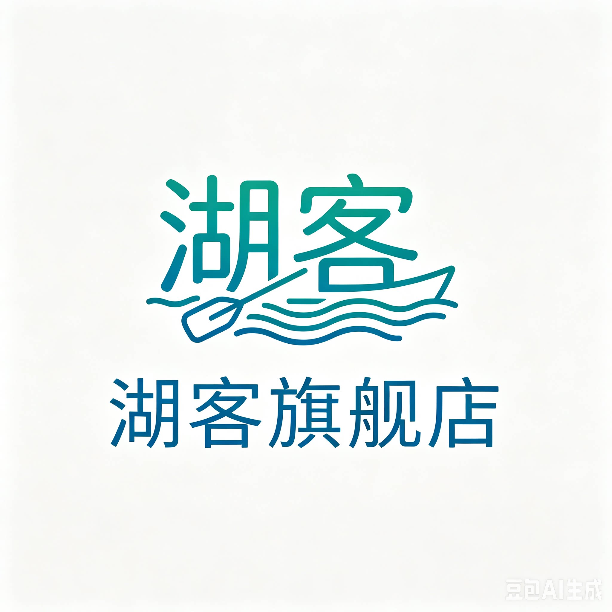 湖客旗舰店的LOGO