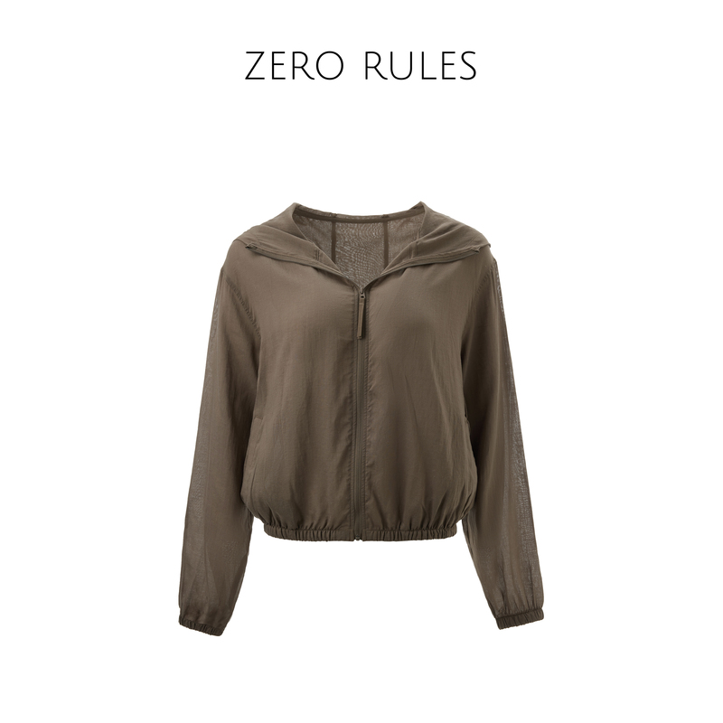 Wanwan Light Luxury [Hooded Top] High-End Tencel Linen, a Hooded Cardigan Top with Excellent Skin Feel