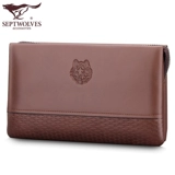 Septwolves, сумка с петлей на руку, кожаная маленькая сумка клатч, из натуральной кожи, 2020