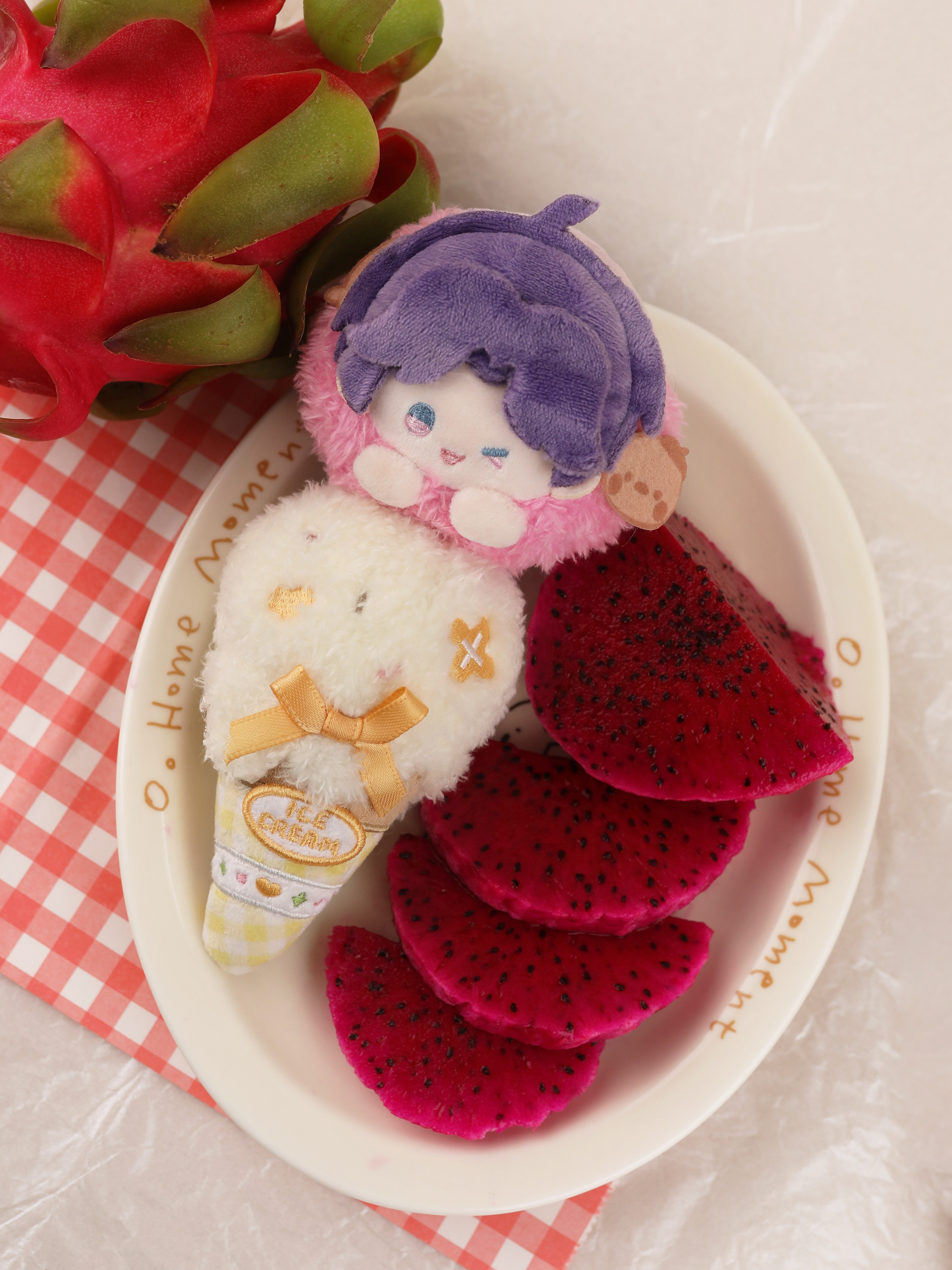 Love and Deepspace Fan-Made Magnetic Ice Cream Plush Charms
