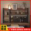 Hole board bookshelf desktop storage shelf home office desk desk multi-layer iron table student computer desk