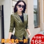 Mùa xuân và mùa thu 2018 Áo da cừu da cừu là phiên bản Hàn Quốc mỏng của bộ đồ tự mặc giản dị nhỏ phù hợp với nữ áo ngắn thủy triều áo khoác da dáng dài