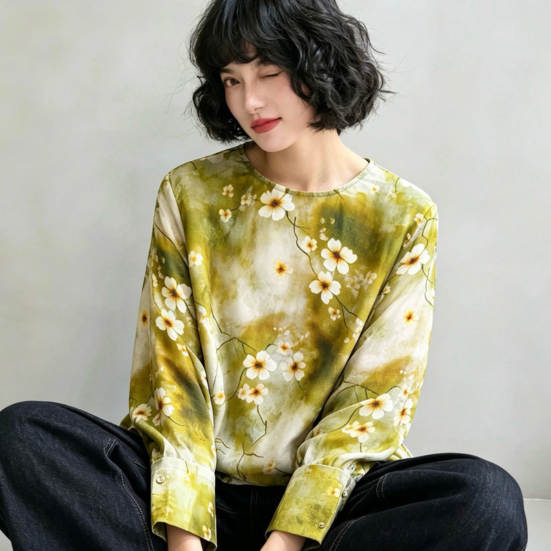 【265888】Cuiyan Qiongfang New Chinese Style 40mm Gold Green Top 【265888】Cuiyan Qiongfang New Chinese Style 40mm Gold Green Top