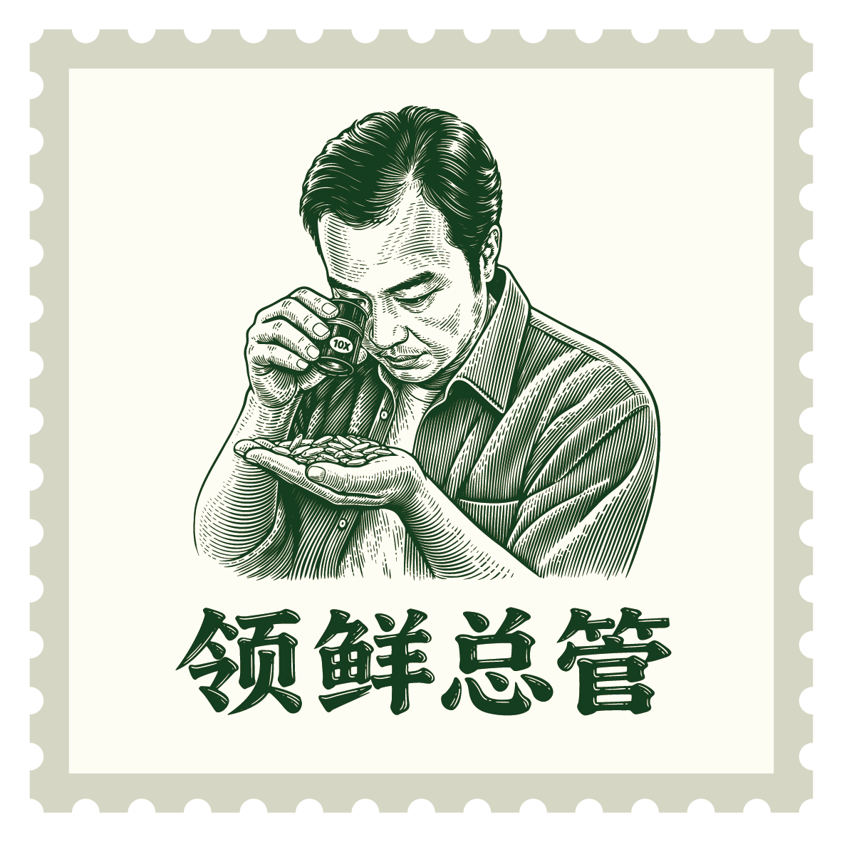 领鲜总管旗舰店的LOGO