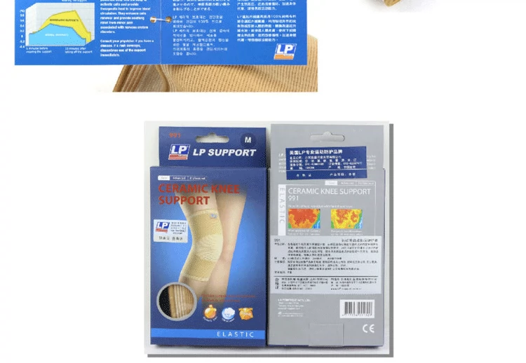 LP Knee Pads LP991 Sports Knee Pads Thể thao Bảo vệ Thoáng khí Nam và Nữ Nhập khẩu - Dụng cụ thể thao