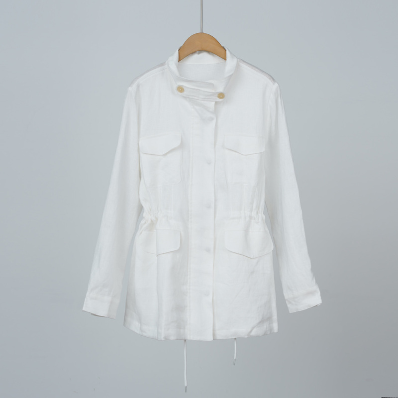 【Xing Kangli Selection】【No Padding】Foreign Trade Brand L*P 100% Linen Trench Coat (251449t) 【Xing Kangli Selection】【No Padding】Foreign Trade Brand L*P 100% Linen Trench Coat (251449t)