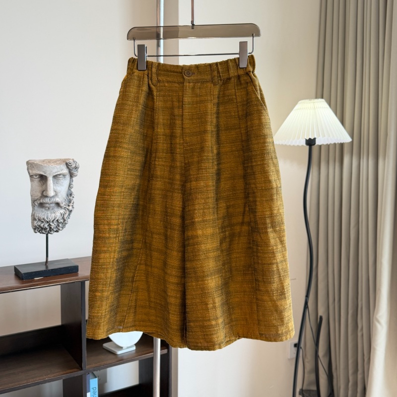 【Xing Kangli Selection】 New Chinese Style 100% Cotton Yarn-Dyed Straight Wide-Leg Pants (261323) 【Xing Kangli Selection】 New Chinese Style 100% Cotton Yarn-Dyed Straight Wide-Leg Pants (261323)