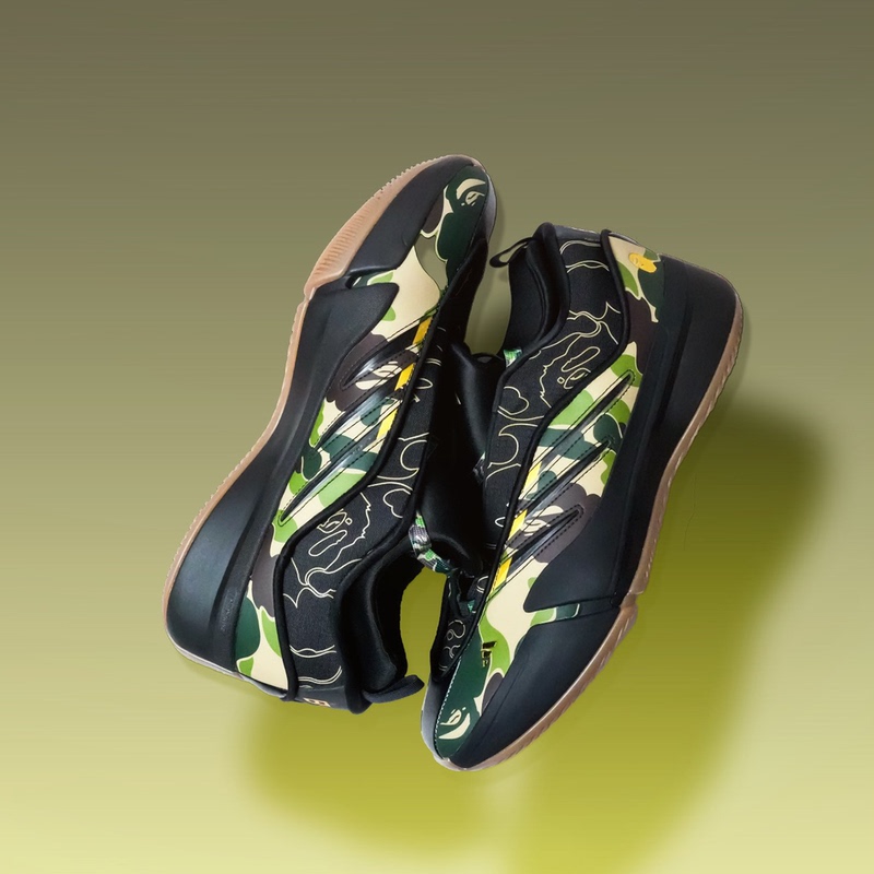 Adidas/Adidas Dame 9×Bape Co-Branded Lillard 9Th Generation Practical Basketball Shoes Jh6358