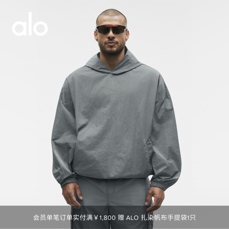 Alo|Men's 2026 Autumn Axis Loose Casual Tailored Hooded Pullover Sweatshirt Alo|Men's 2026 Autumn Axis Loose Casual Tailored Hooded Pullover Sweatshirt