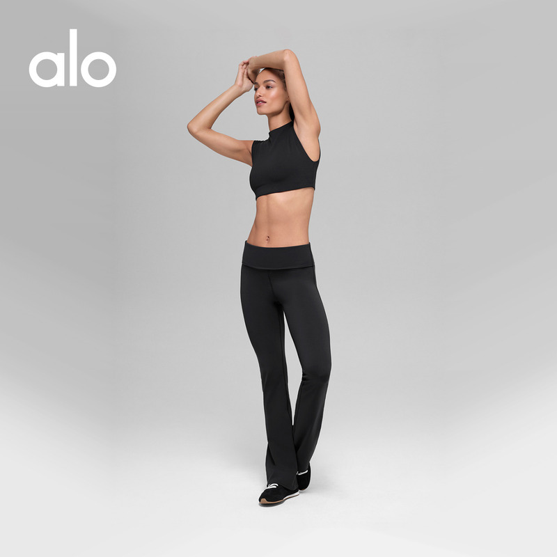 Alo|Women's Alo Softsculpt Sports Casual Retro Low-Waist Tight Flared Pants Alo|Women's Alo Softsculpt Sports Casual Retro Low-Waist Tight Flared Pants