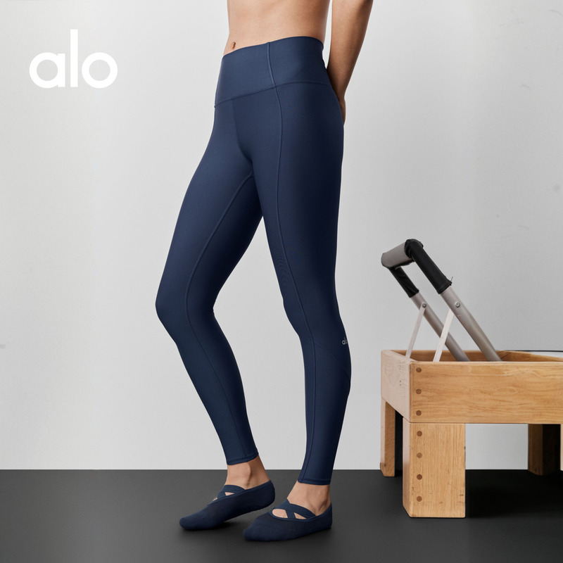 Alo｜Women's Airlift Fine Line Sports Casual High-Waisted Ankle-Length Leggings Nine-Point Pants