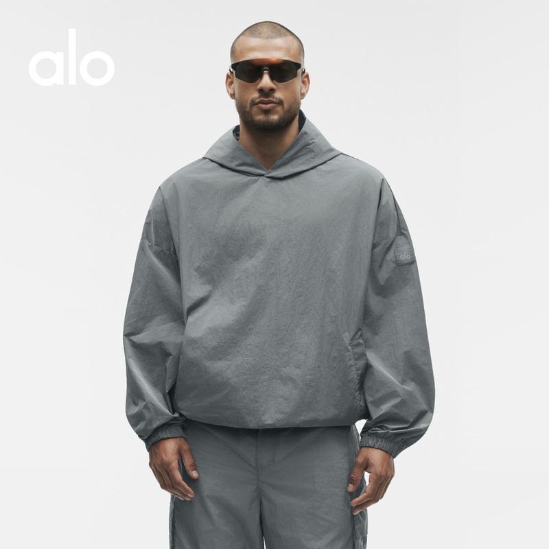 Alo｜Men's 2026 Autumn Axis Loose Casual Tailored Hooded Pullover Sweatshirt