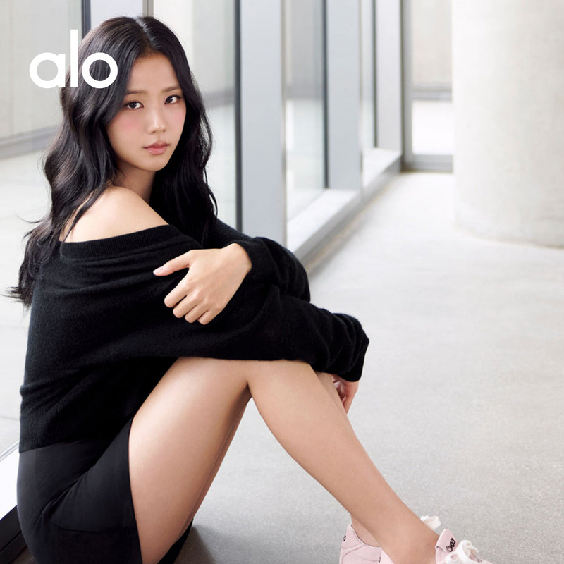 Alo｜Women's Jisoo Kim Ji-Soo Collaboration Sunset Sports Classic Flat Shoes German Training Shoes